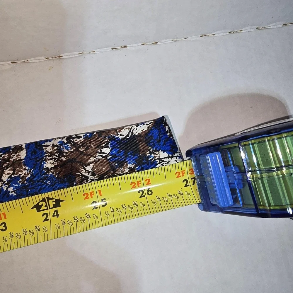 VINTAGE Karoll's Chicago Funky Blue and Brown All Silk Neck Tie‎ NEW